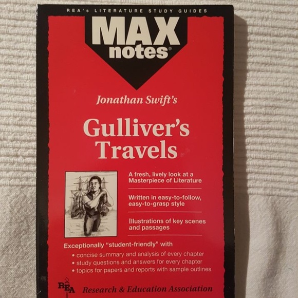 3 Books - "Gulliver's Travels" by Jonathan Swift + Max Notes + Barron's Notes - Picture 5 of 7